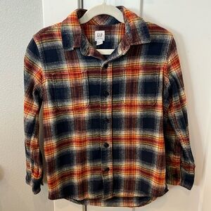 Gap kids 100% cotton flannel shirt - size S (boys)